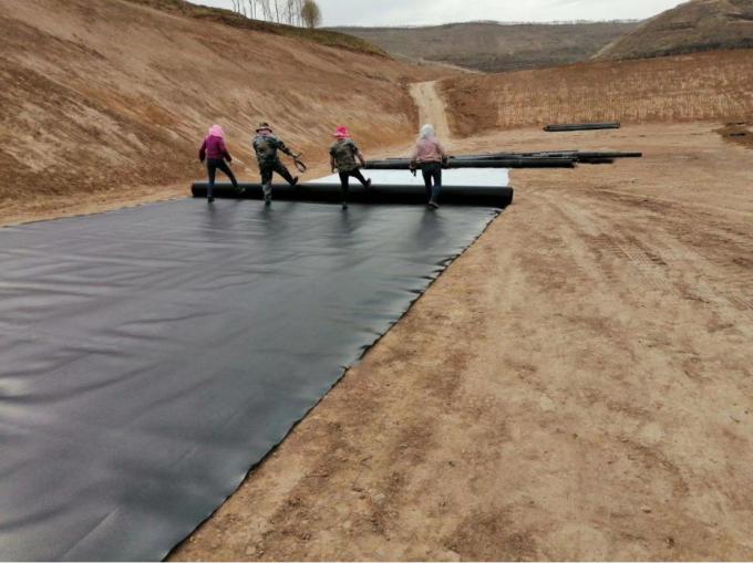Längen Anforderung des Kunden Geomembran aus HDPE Wasserdicht für Fischfarmen 9