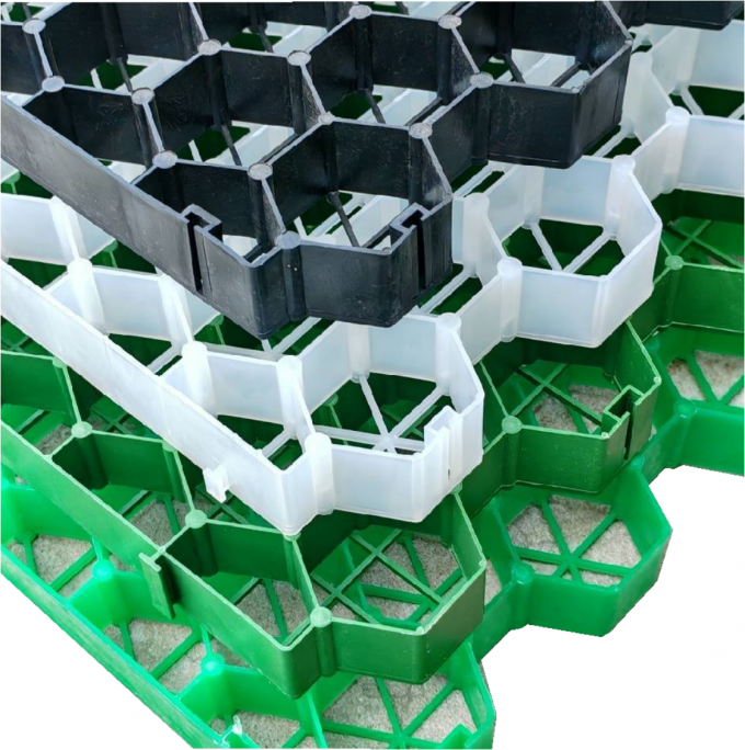 HDPE-Grasrasengitter Kunststoff-Autofahrbahn-Pflasterung Verstärkung Pflanzungs-Gras-Pflaster-Gitter 5